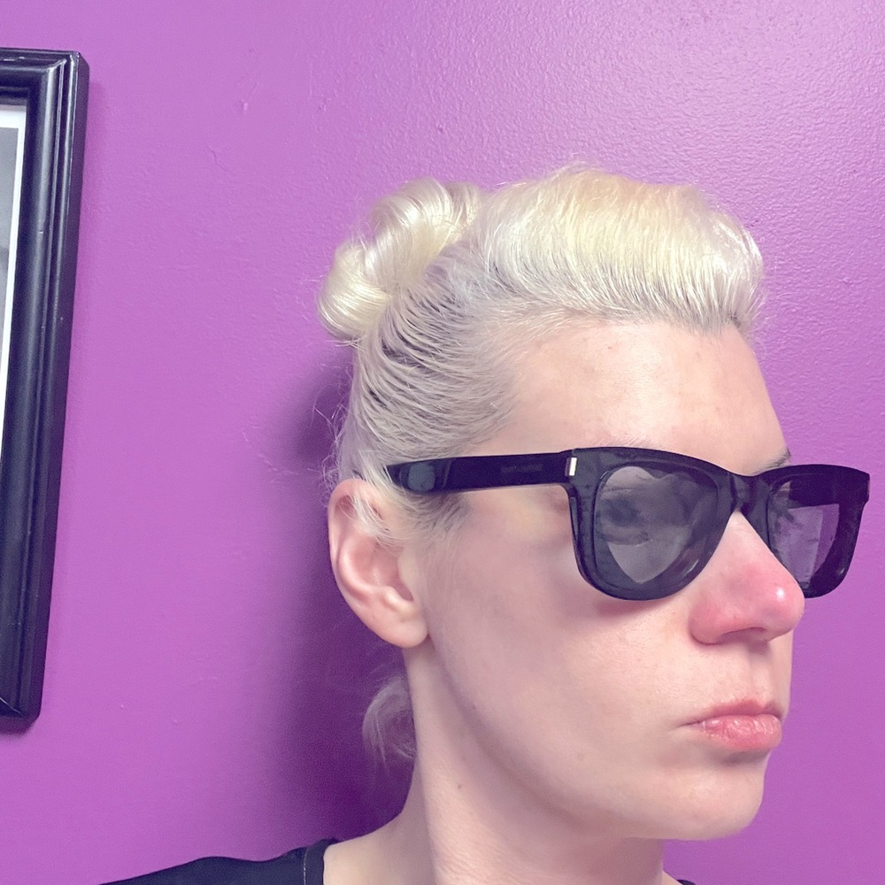 YSL HEART WAYFARER SUNGLASSES